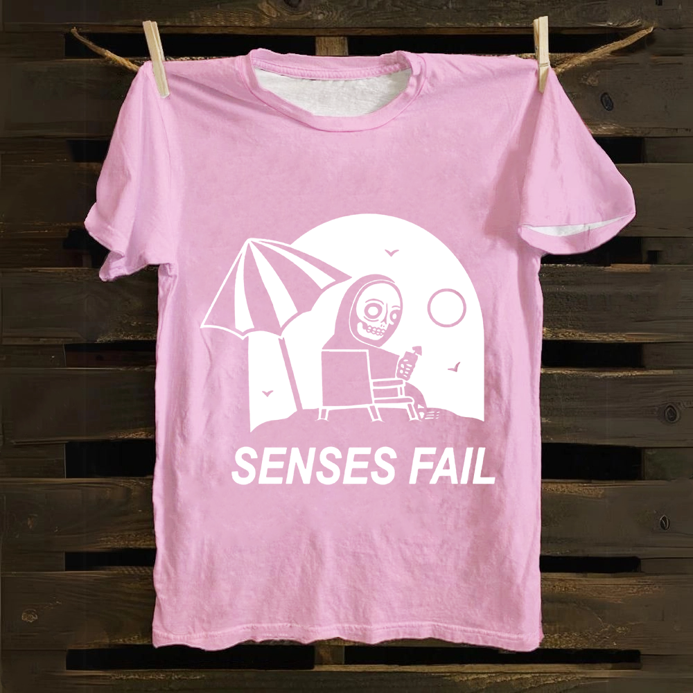 Unisex Vintage Senses Fail Band  Cotton T-Shirt
