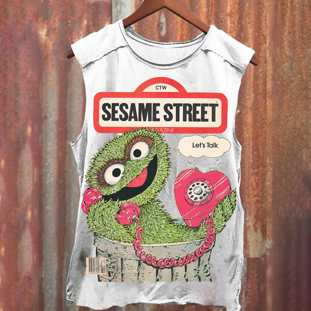 Ttalk Dirty Illustration Printed  Tank Top