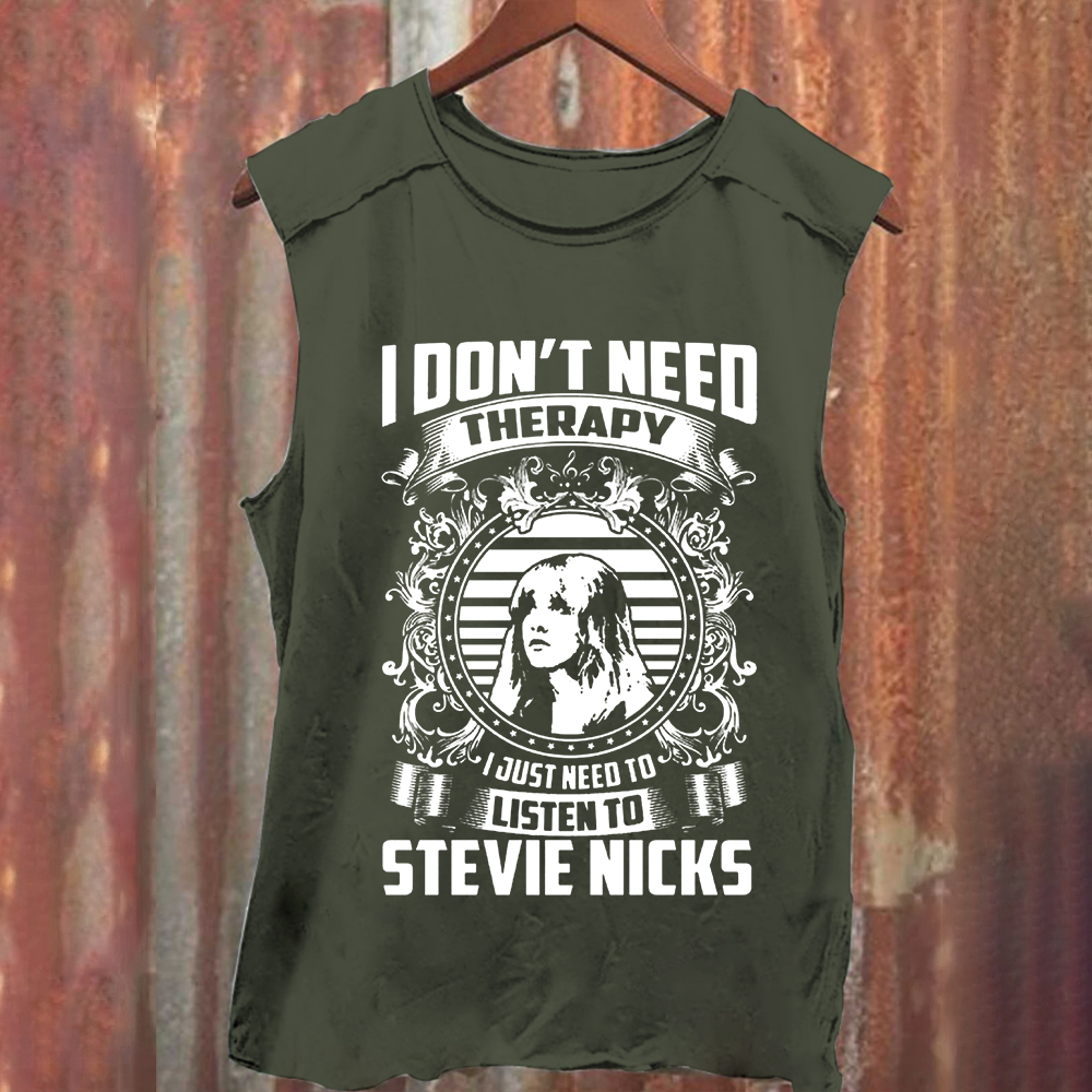 Unisex Vintage Washed Stevie Nicks Singer Tank Top