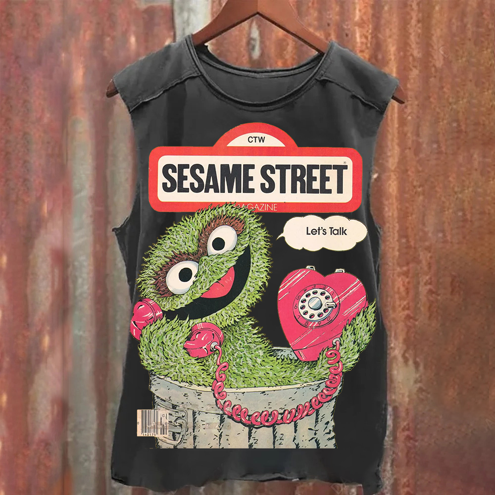 Ttalk Dirty Illustration Printed  Tank Top