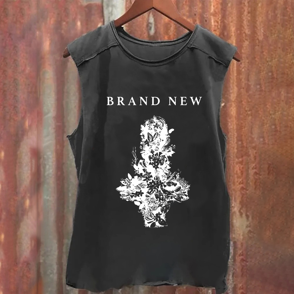 Unisex Vintage Washed Brand New Band Tank Top