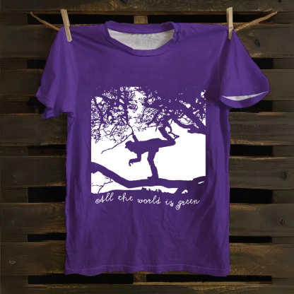 Unisex Vintage  Tom Waits - All the World is Green Music Cotton T-Shirt