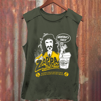 Unisex Vintage Washed Frank Zappa Composer Tank Top