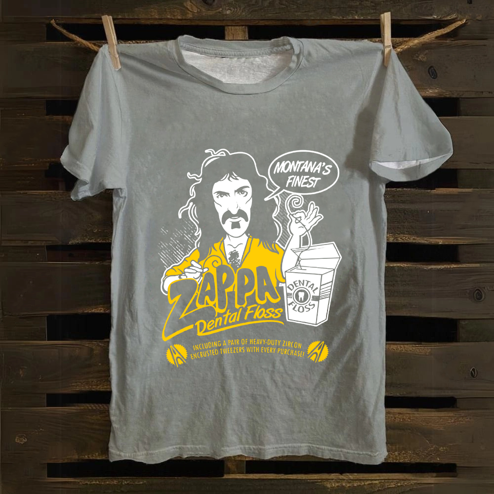 Unisex Vintage Frank Zappa Composer Cotton T-Shirt