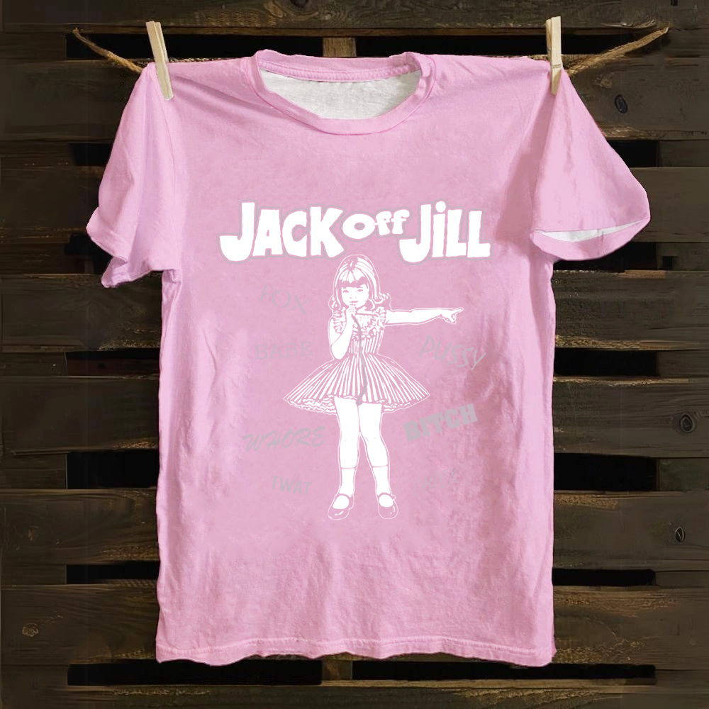 Unisex Vintage Jack Off Jill Band Cotton T-Shirt