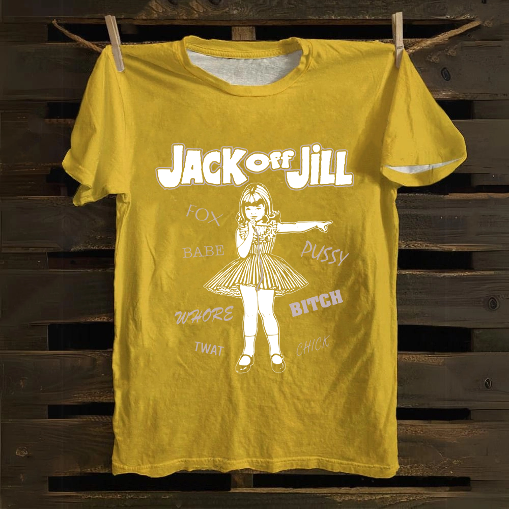Unisex Vintage Jack Off Jill Band Cotton T-Shirt