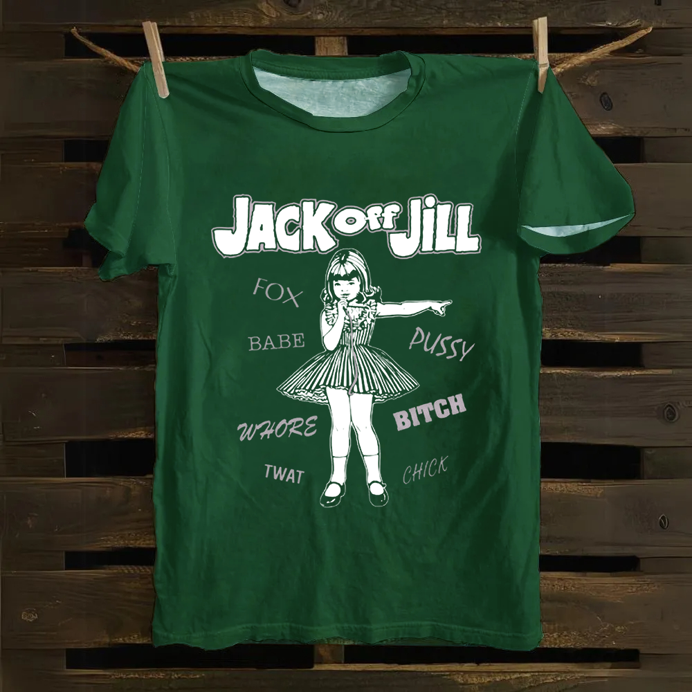 Unisex Vintage Jack Off Jill Band Cotton T-Shirt