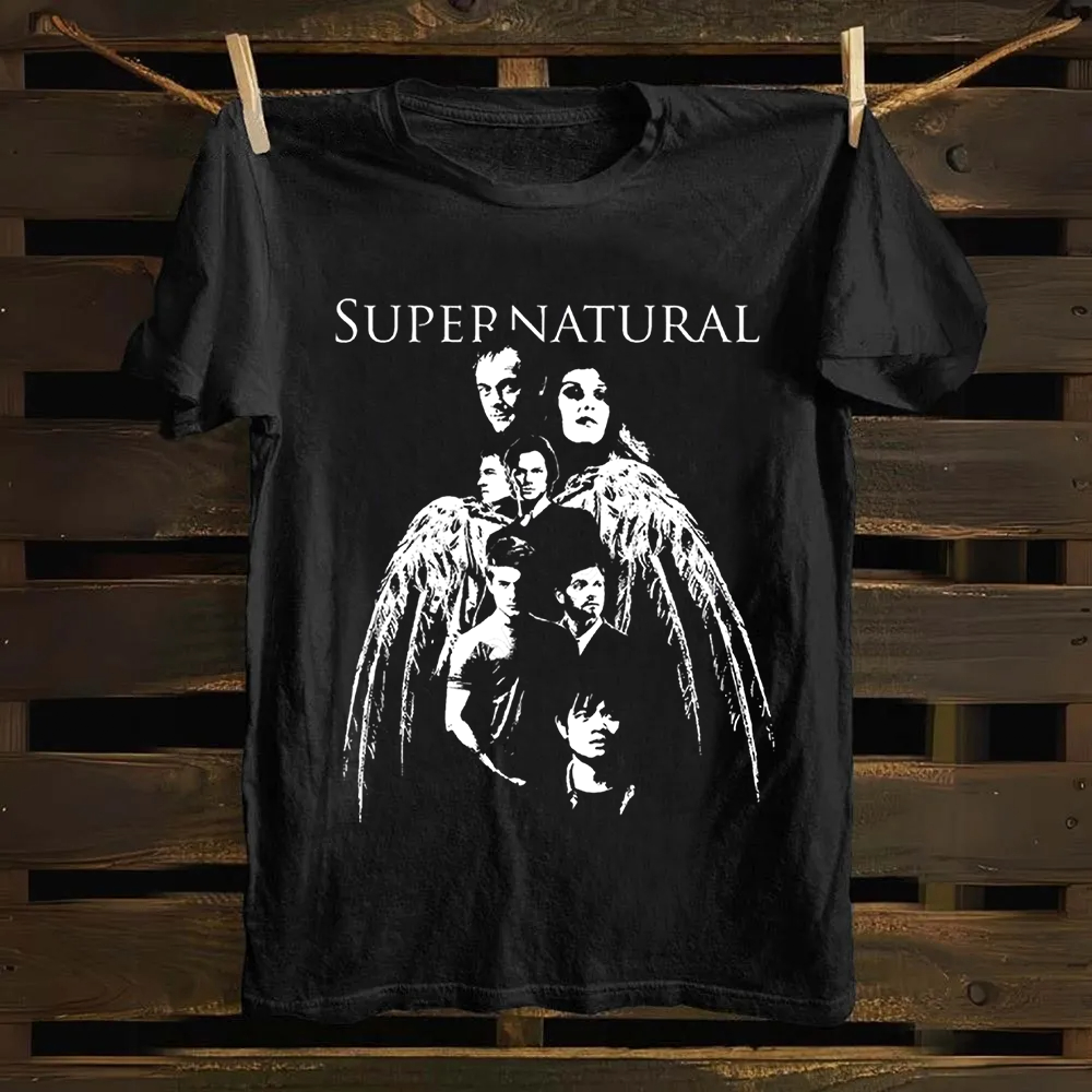 Unisex Vintage Supernatural TV Series Cotton T-Shirt