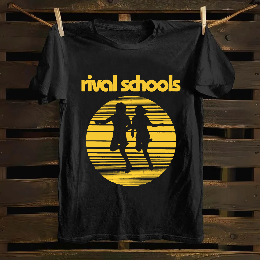 Unisex Vintage  Rival Schools Band Cotton T-Shirt