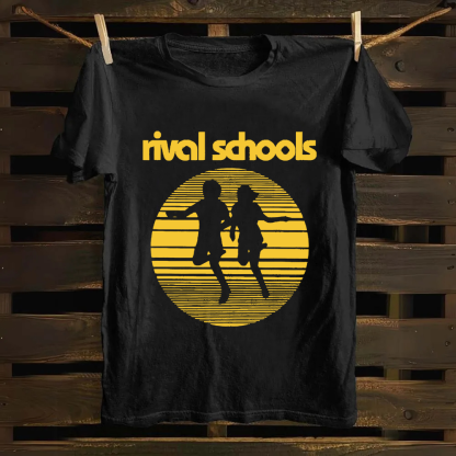Unisex Vintage  Rival Schools Band Cotton T-Shirt