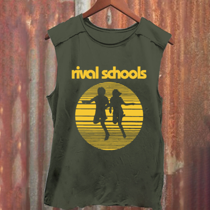 Unisex Vintage Washed  Rival Schools Band Tank Top