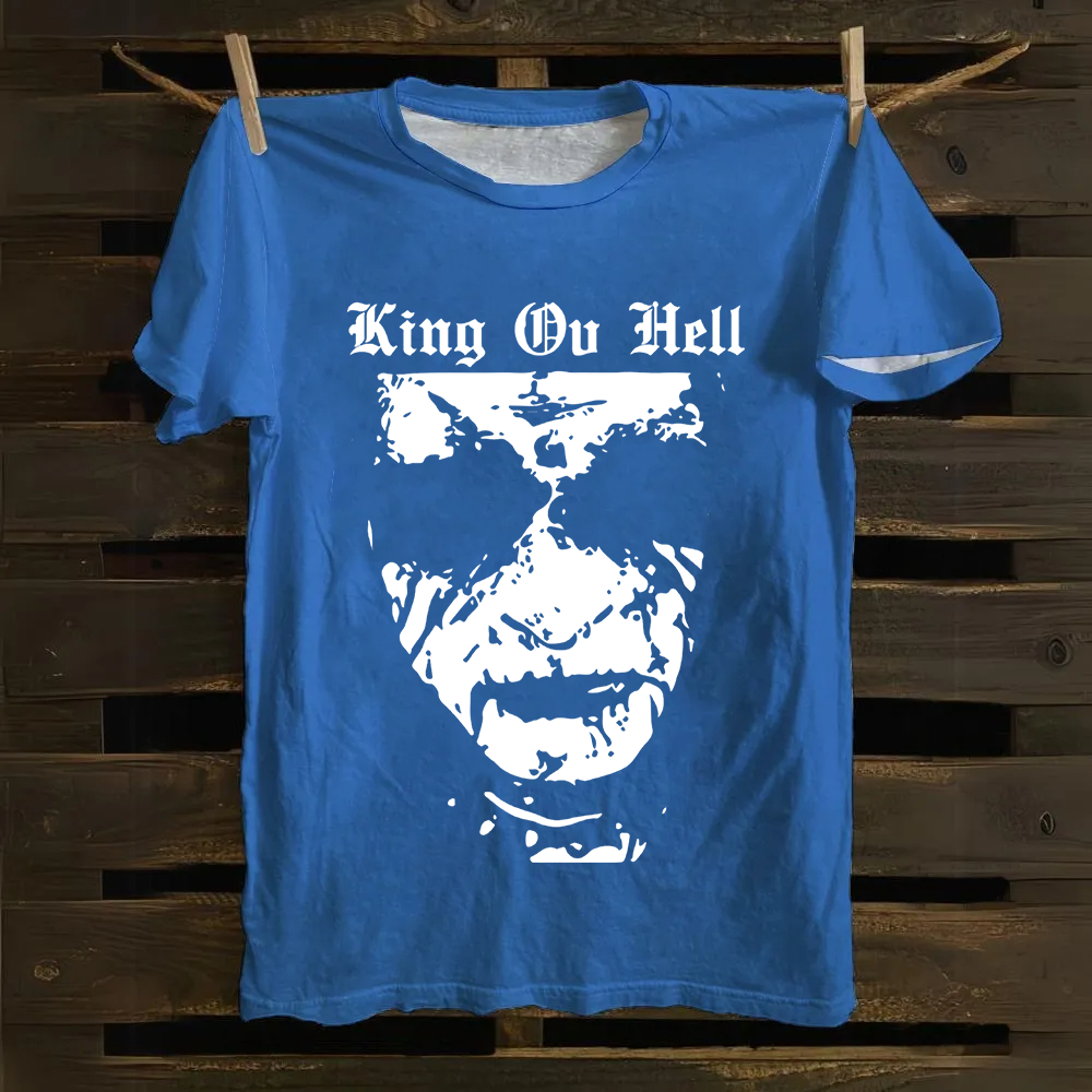 Unisex Vintage  King ov Hell Musicians Cotton T-Shirt