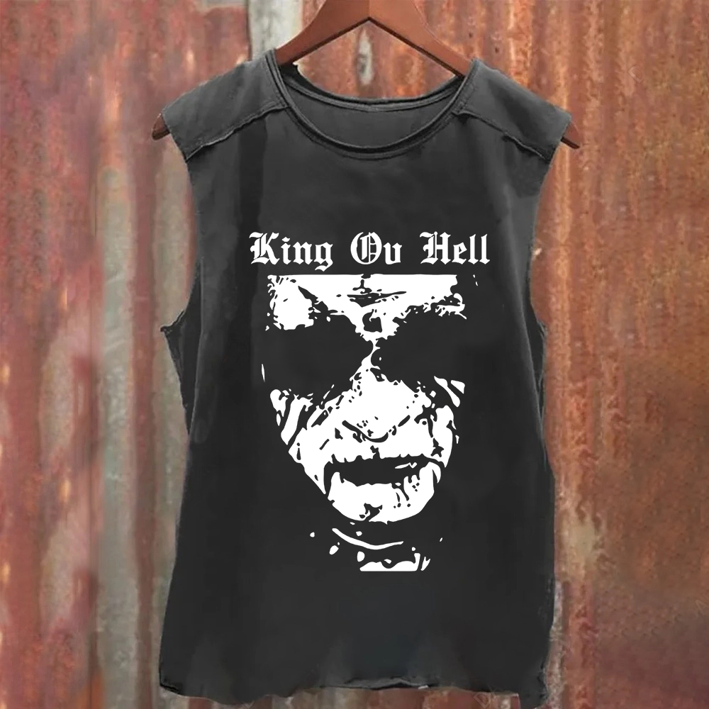 Unisex Vintage Washed  King ov Hell Musicians Tank Top
