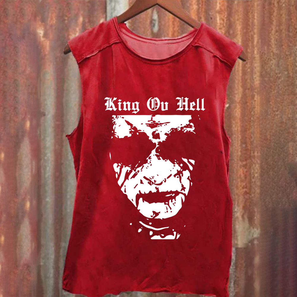 Unisex Vintage Washed  King ov Hell Musicians Tank Top