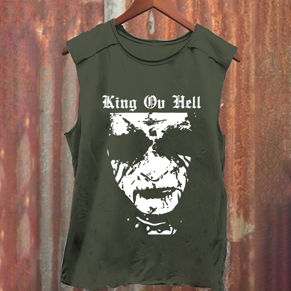 Unisex Vintage Washed  King ov Hell Musicians Tank Top