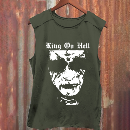 Unisex Vintage Washed  King ov Hell Musicians Tank Top