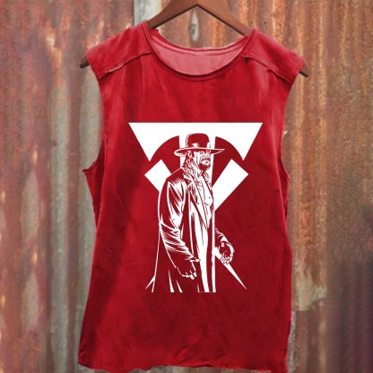 Unisex Vintage Washed  Wrestling The Undertaker Tank Top