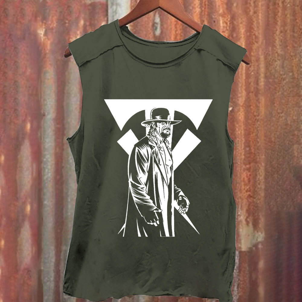Unisex Vintage Washed  Wrestling The Undertaker Tank Top