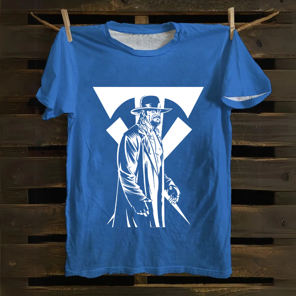 Unisex Vintage Wrestling The Undertaker Cotton T-Shirt