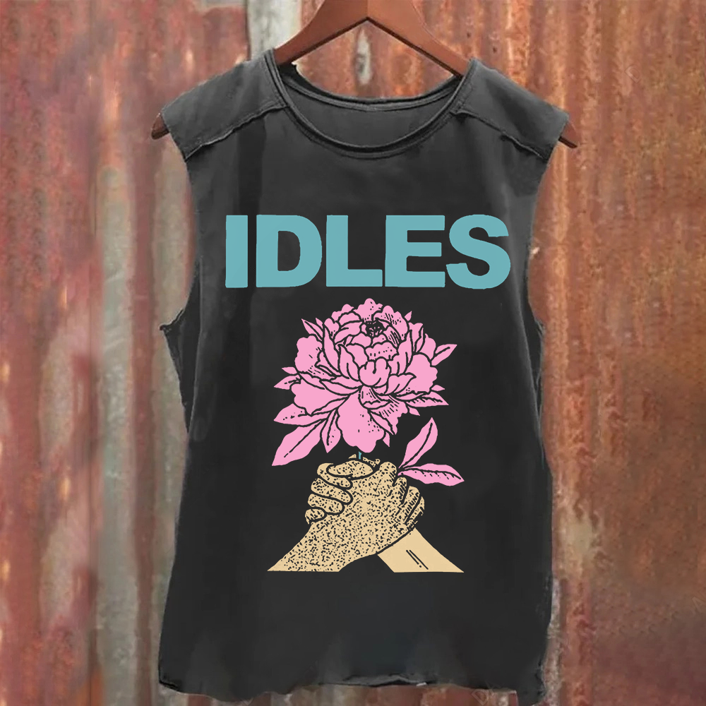 Idles Band Vintage Washed  Tank Top