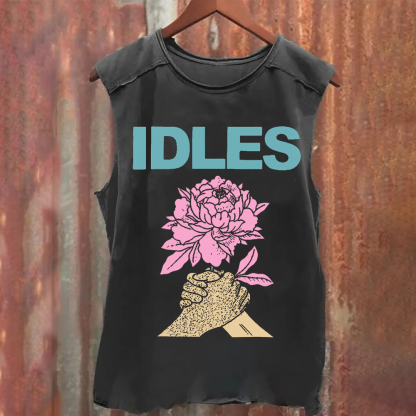 Idles Band Vintage Washed  Tank Top