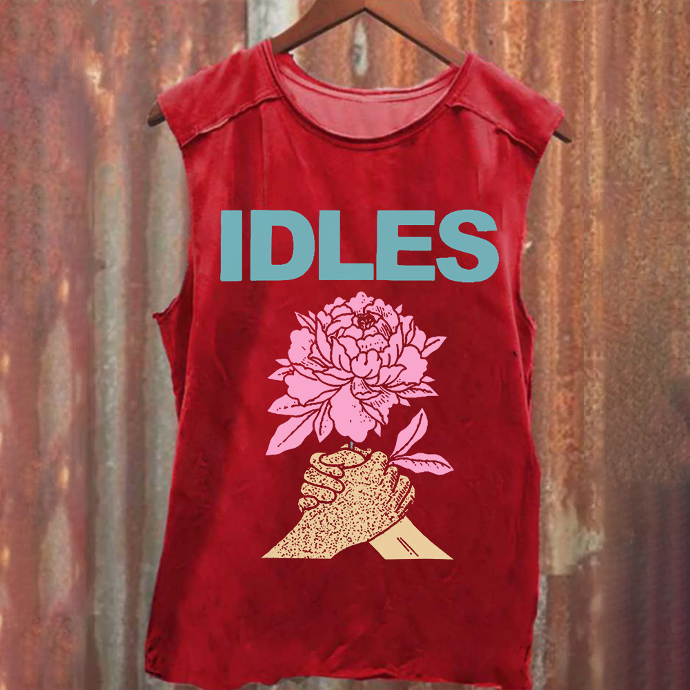 Idles Band Vintage Washed  Tank Top