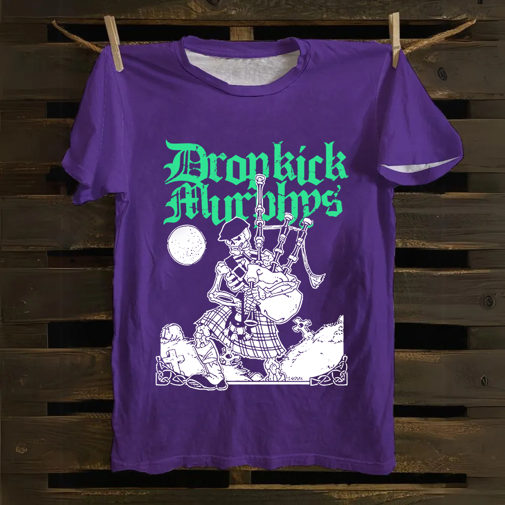 Unisex Vintage Dropkick Murphys Band Cotton T-Shirt
