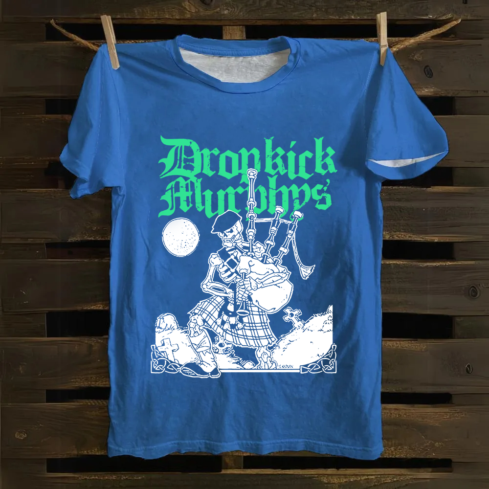 Unisex Vintage Dropkick Murphys Band Cotton T-Shirt