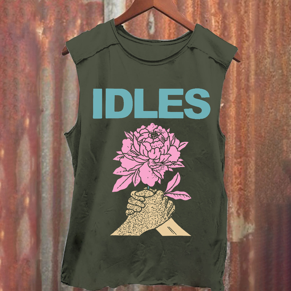 Idles Band Vintage Washed  Tank Top