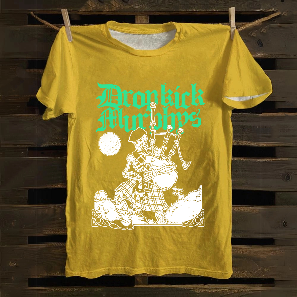 Unisex Vintage Dropkick Murphys Band Cotton T-Shirt