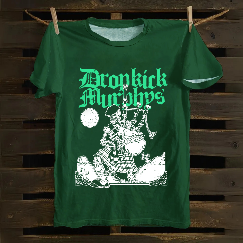 Unisex Vintage Dropkick Murphys Band Cotton T-Shirt