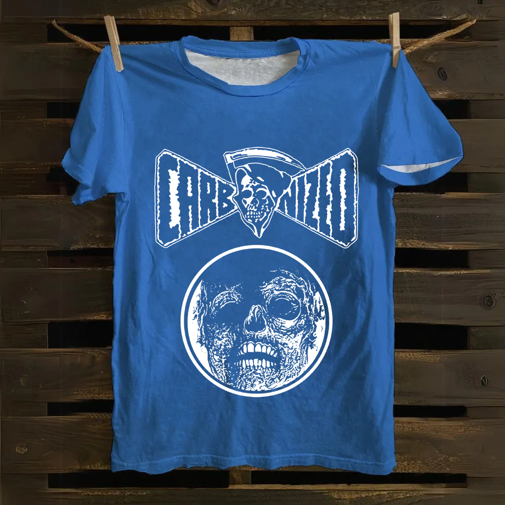 Unisex Vintage  Carbonized Band Cotton T-Shirt