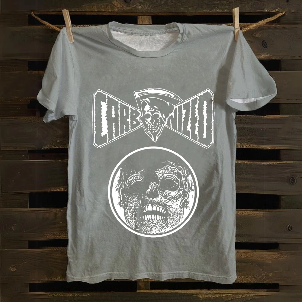 Unisex Vintage  Carbonized Band Cotton T-Shirt