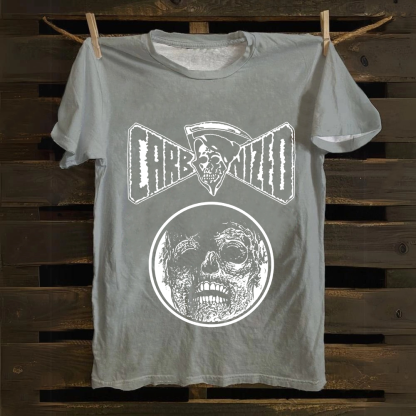 Unisex Vintage  Carbonized Band Cotton T-Shirt