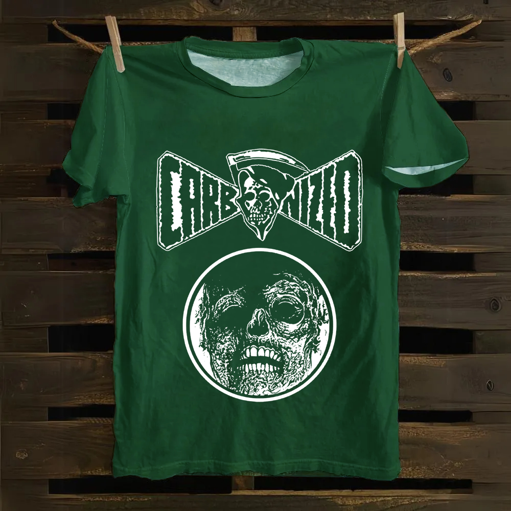 Unisex Vintage  Carbonized Band Cotton T-Shirt