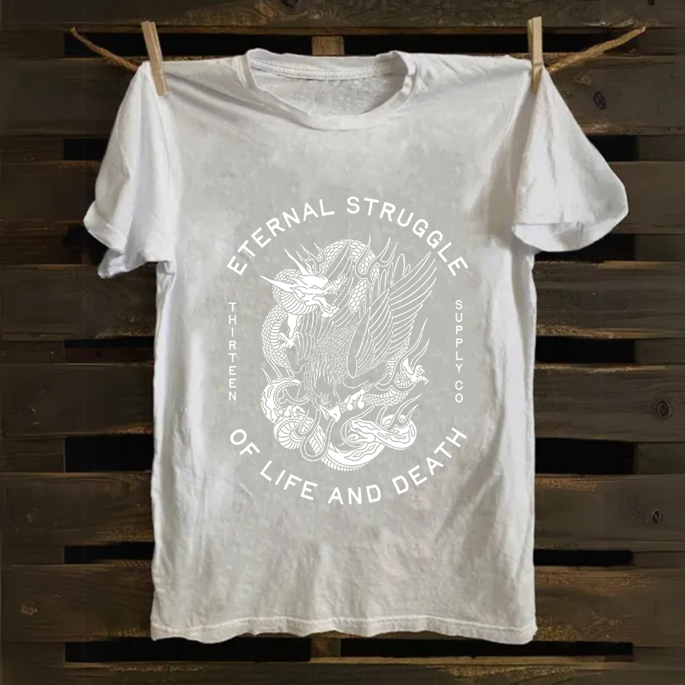 Unisex Vintage Eternity Art Cotton T-Shirt