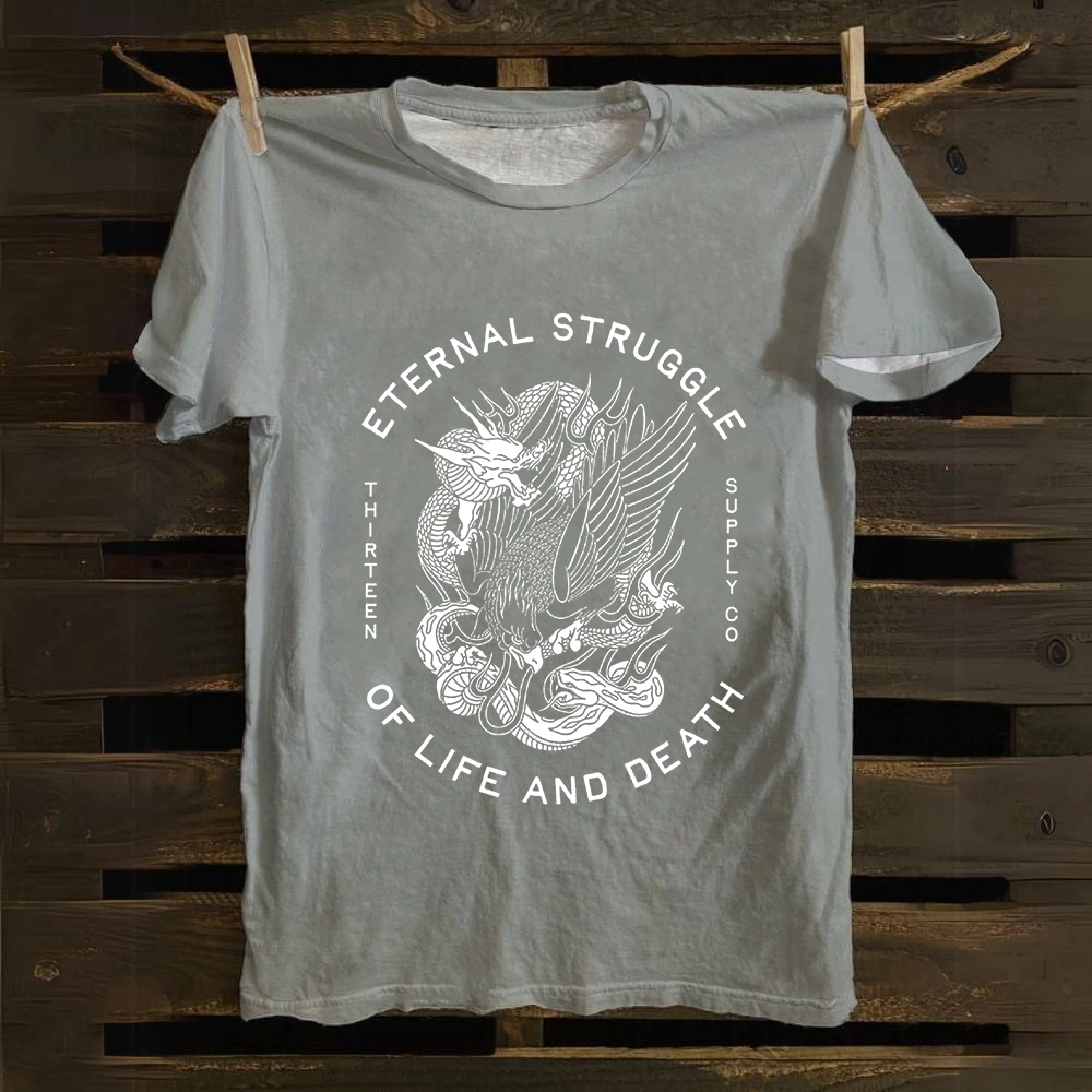 Unisex Vintage Eternity Art Cotton T-Shirt