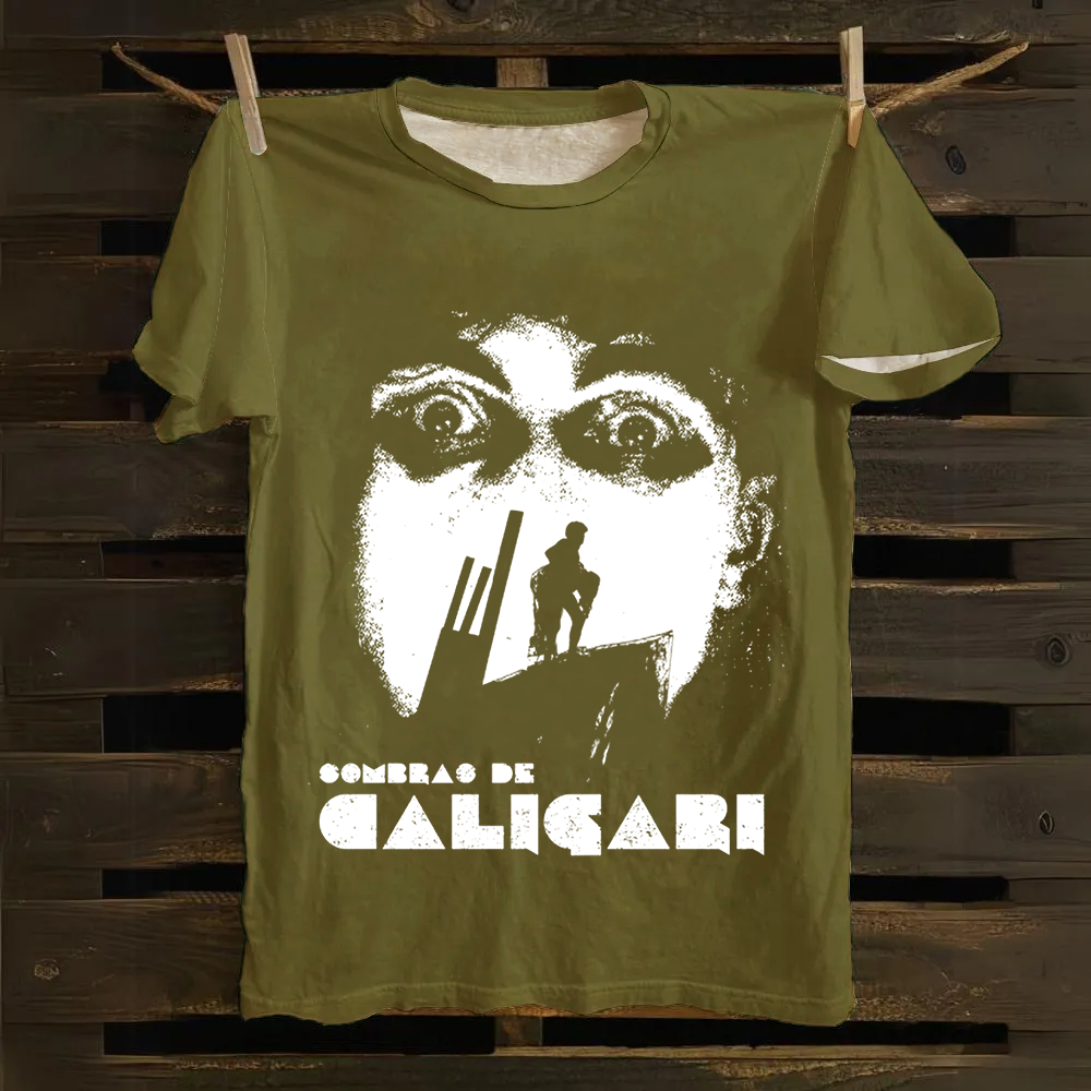 Unisex Vintage Cab-i-net of Dr. Cali-gari Cotton T-Shirt