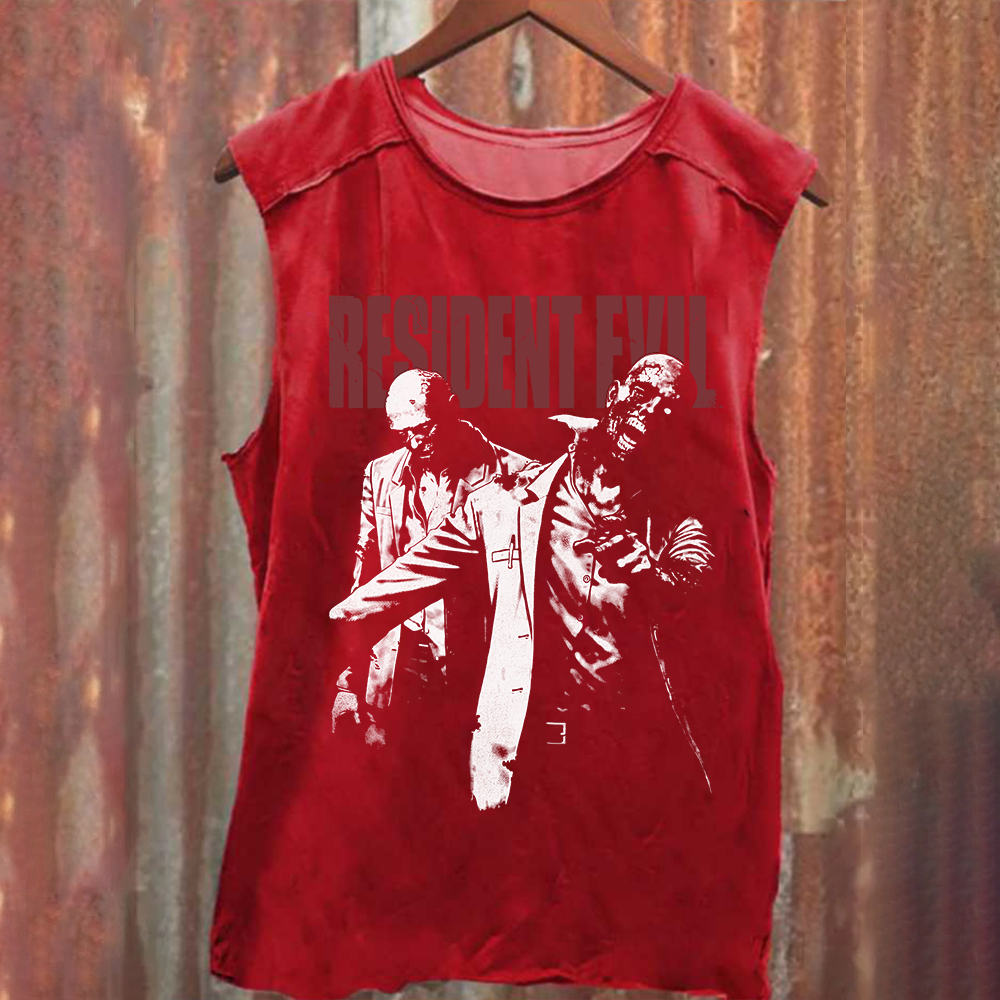 Unisex Vintage Washed Resident Evil Two Zeds Tank Top