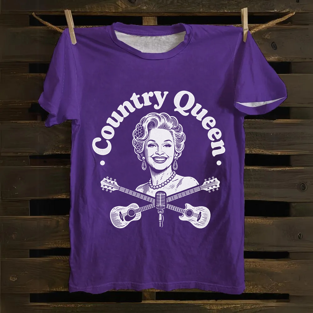 Unisex Vintage Dolly Parton Singer Cotton T-Shirt