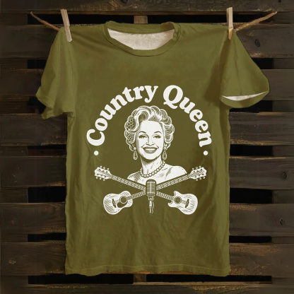 Unisex Vintage Dolly Parton Singer Cotton T-Shirt