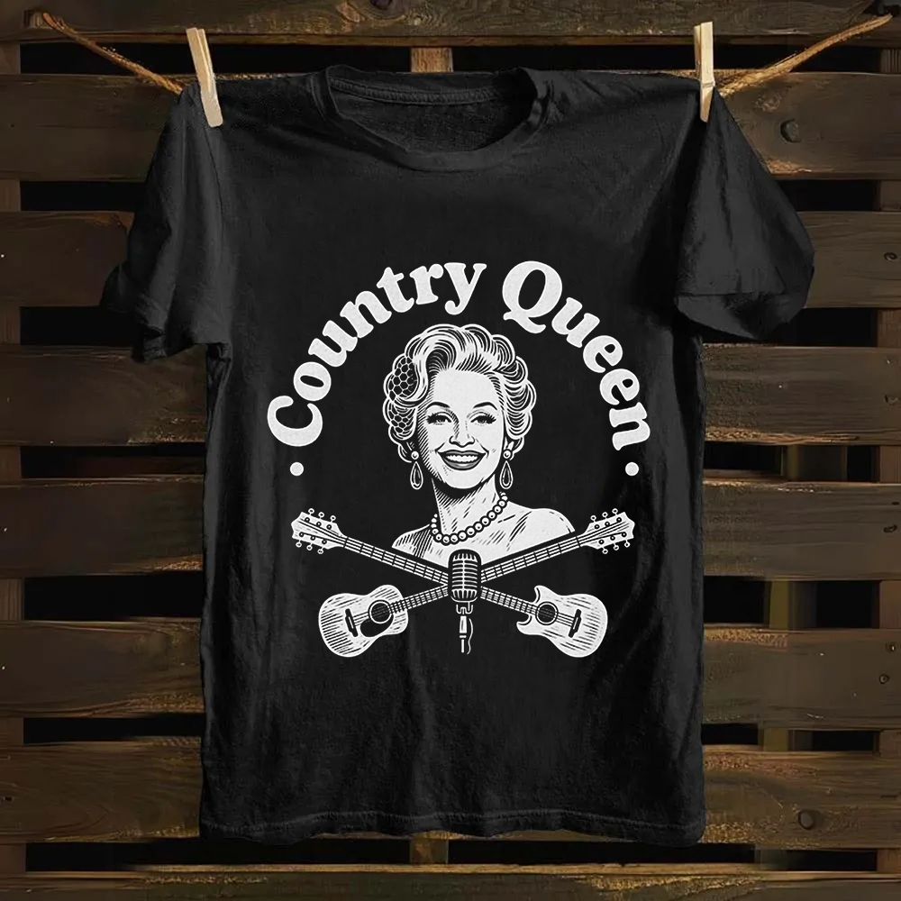 Unisex Vintage Dolly Parton Singer Cotton T-Shirt