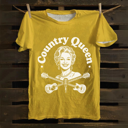 Unisex Vintage Dolly Parton Singer Cotton T-Shirt
