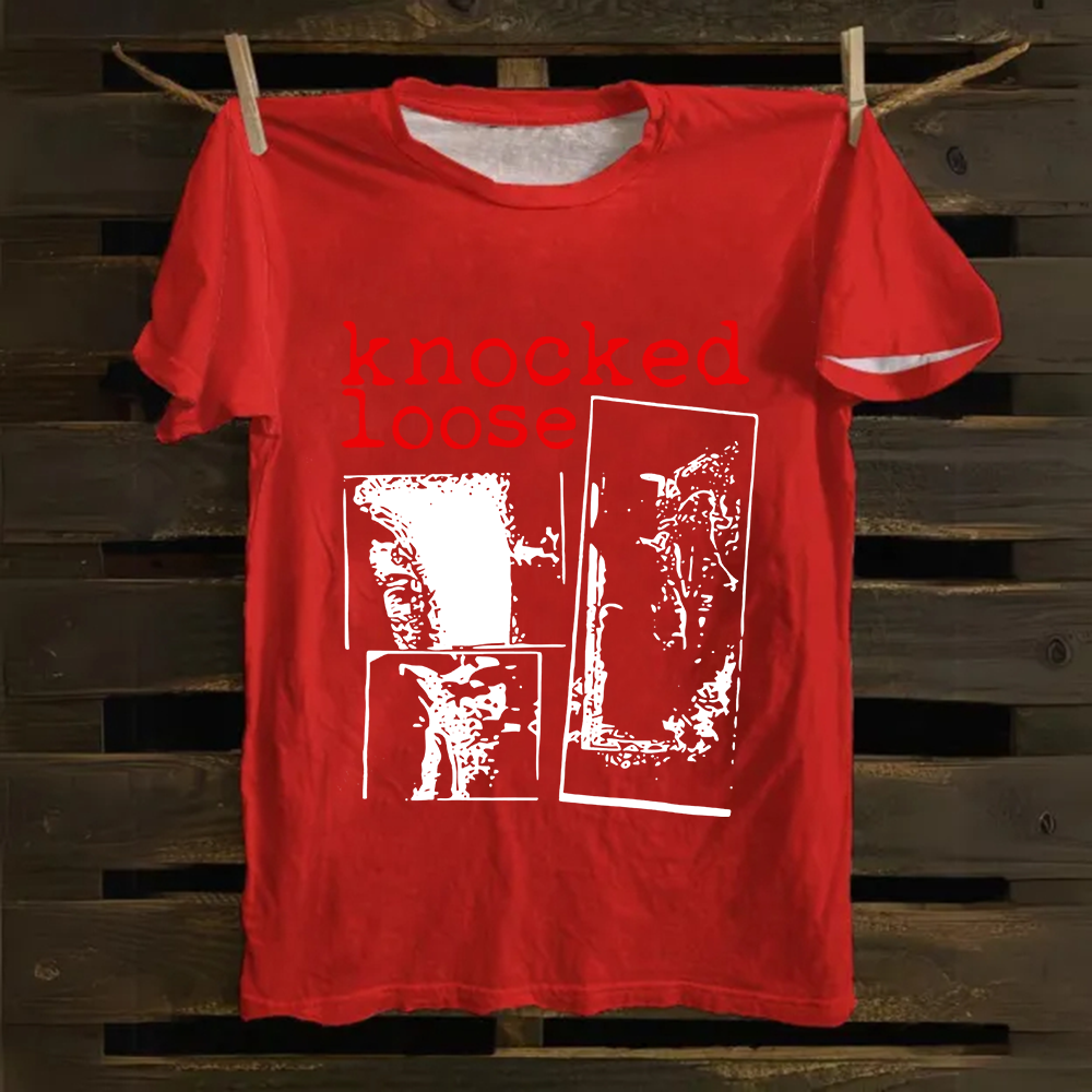 Unisex Vintage Knocked Loose Band Cotton T-Shirt