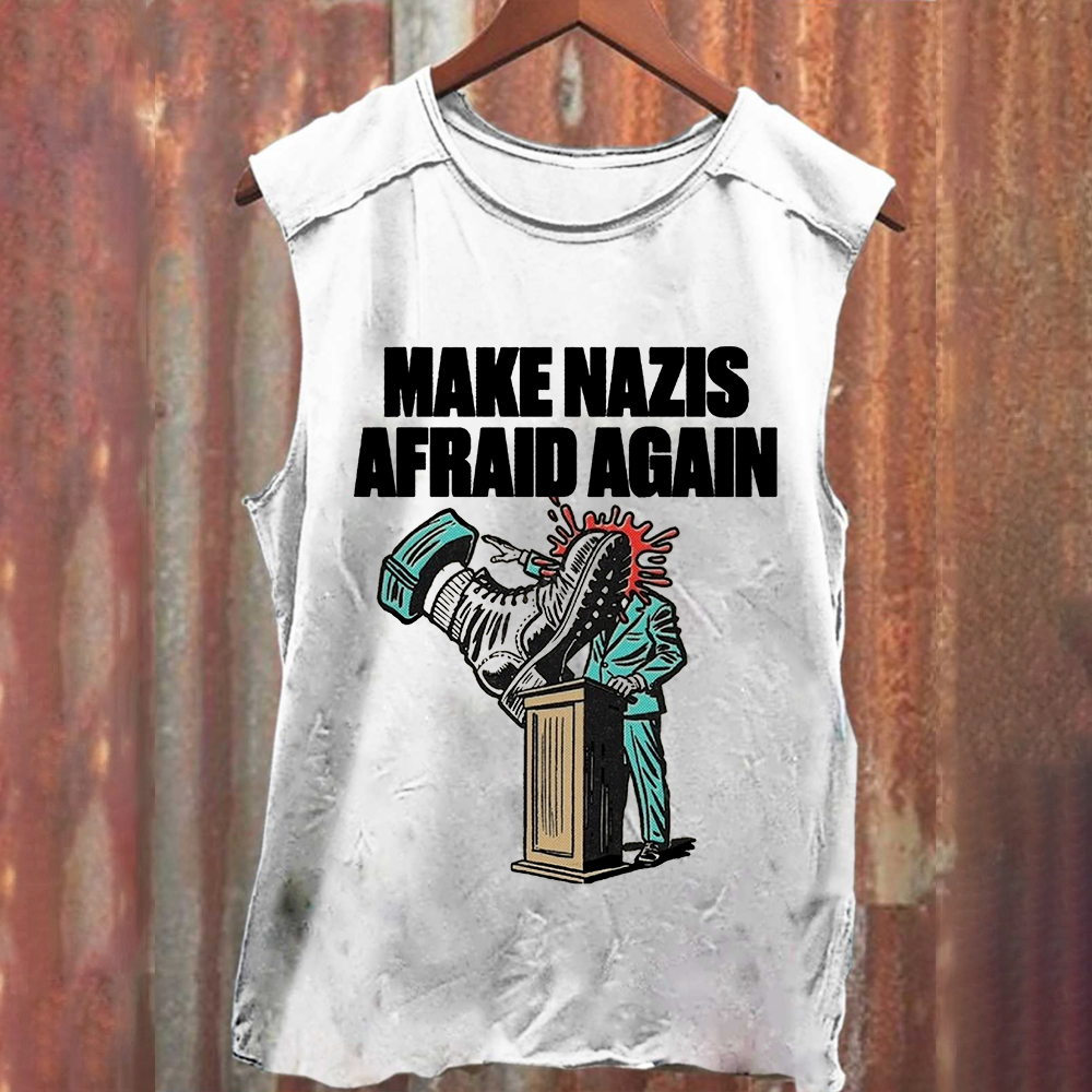 Vintage Washed Make Nazis Afraid Again Tank Top