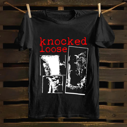 Unisex Vintage Knocked Loose Band Cotton T-Shirt
