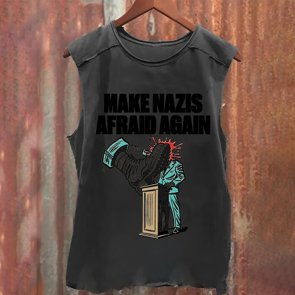 Vintage Washed Make Nazis Afraid Again Tank Top