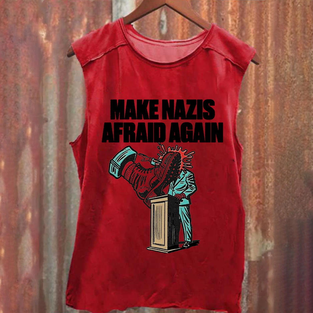 Vintage Washed Make Nazis Afraid Again Tank Top