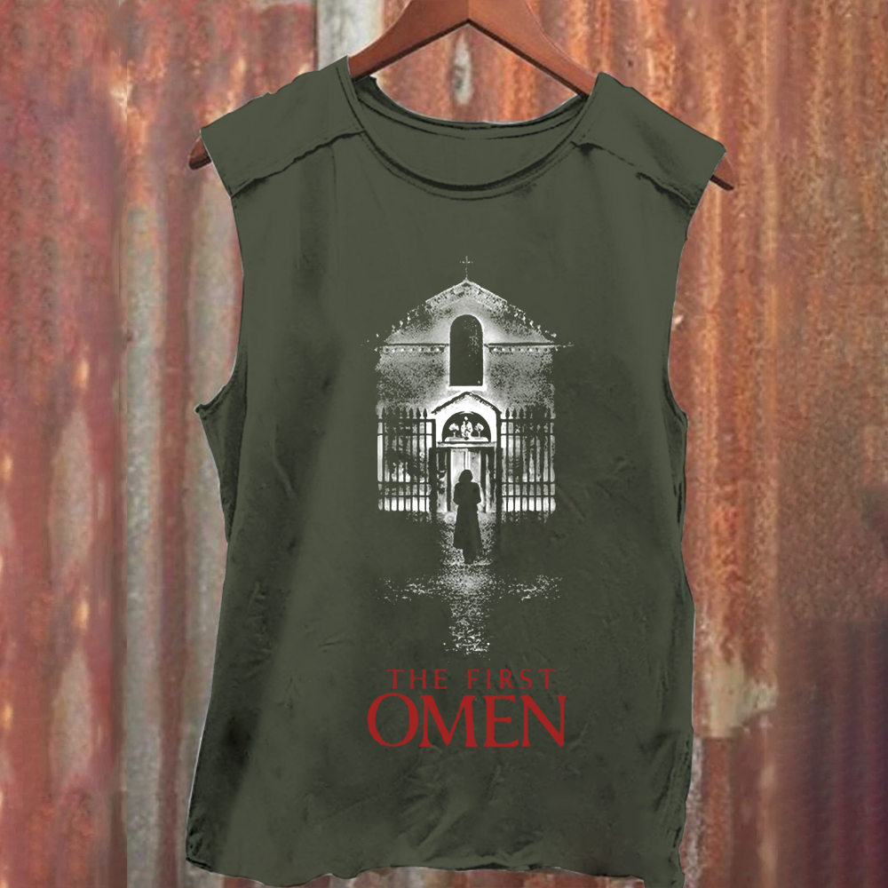 Unisex Vintage Washed The Firts Omen Horror Movie  Tank Top