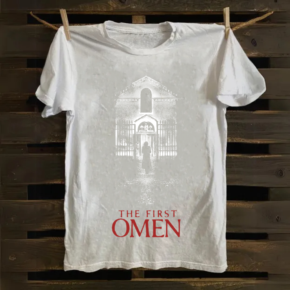 Unisex Vintage The Firts Omen Horror Movie  Cotton T-Shirt
